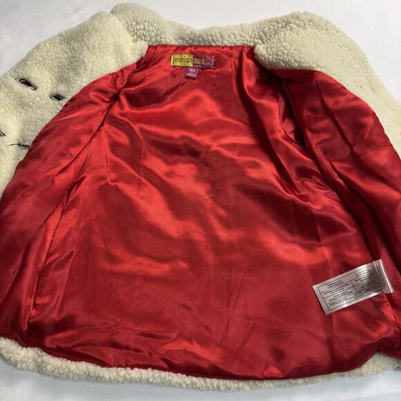 Penelope Mack Red & Black Buffalo Plaid Jacket w/ Sherpa Accents Girls 18 Months - Picture 5 of 9